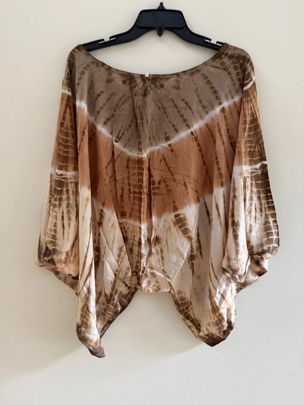 STYLEPARK1 Tie-Dye Tunic Top and Wide Leg Smocked Waist Pants One Size